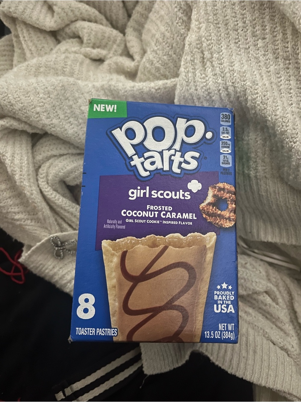 Girl Scouts Frosted Coconut Caramel Toaster Pastries - Blue